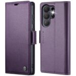 CaseMe 023 Samsung Galaxy S26 Ultra 5G RFID Θήκη Πορτοφόλι Δερμάτινη –Purple