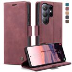 CaseMe 013 Samsung Galaxy S26 Ultra 5G Retro Leather Θήκη Βιβλίο - Red