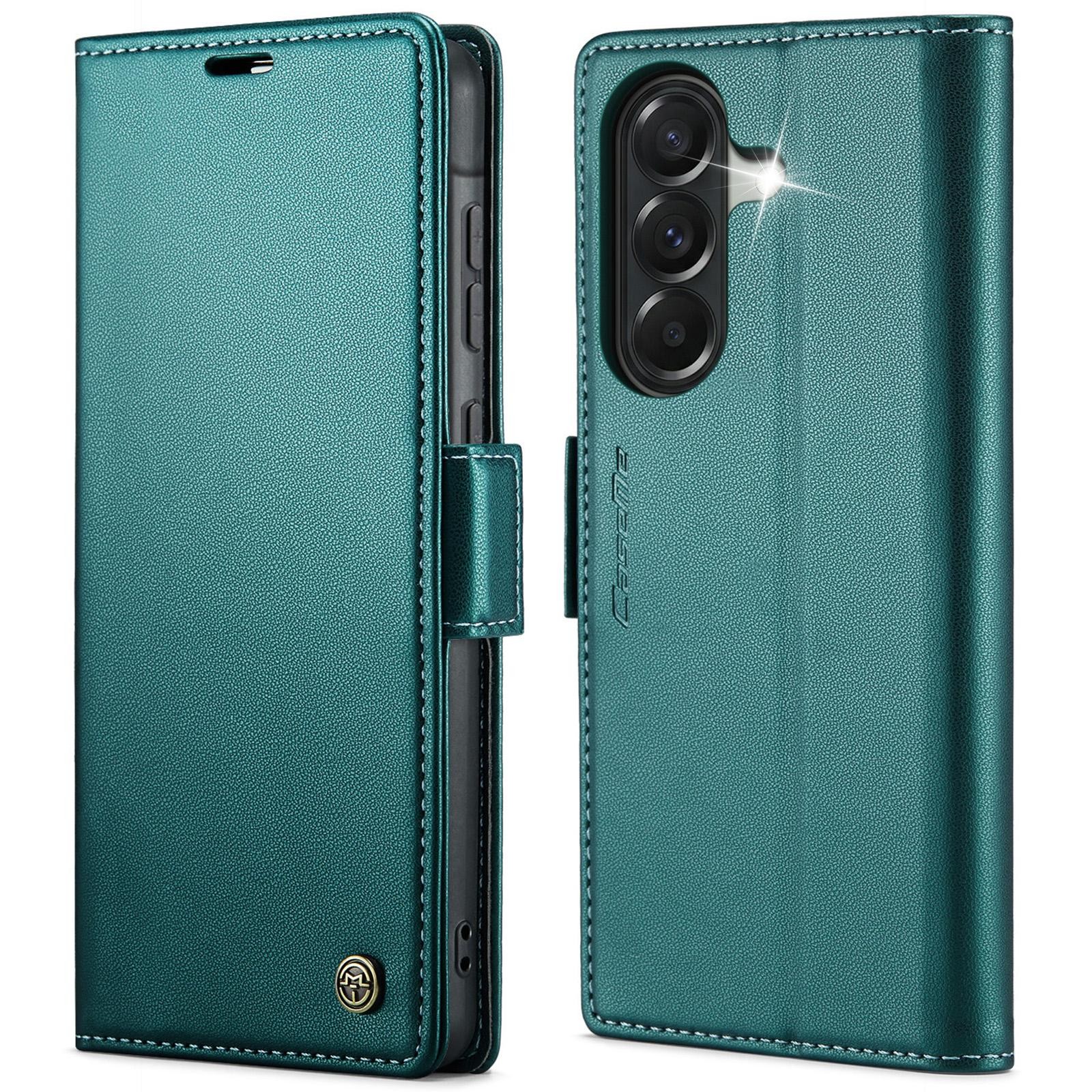 CaseMe 023 Samsung Galaxy A57 5G RFID Θήκη Πορτοφόλι Δερμάτινη – Green