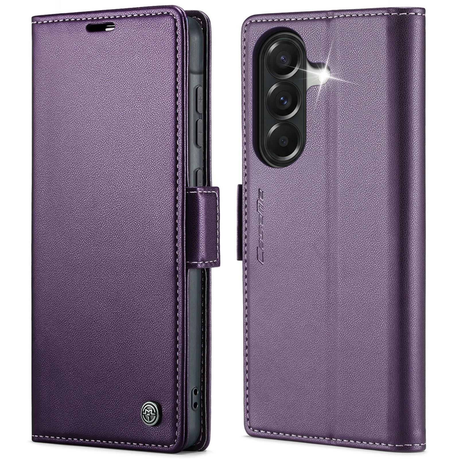 CaseMe 023 Samsung Galaxy A57 5G RFID Θήκη Πορτοφόλι Δερμάτινη –Purple