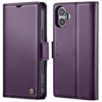 CaseMe 023 iPhone 16 RFID Θήκη Πορτοφόλι Δερμάτινη –Purple