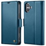 CaseMe 023 iPhone 16 RFID Θήκη Πορτοφόλι Δερμάτινη –Blue