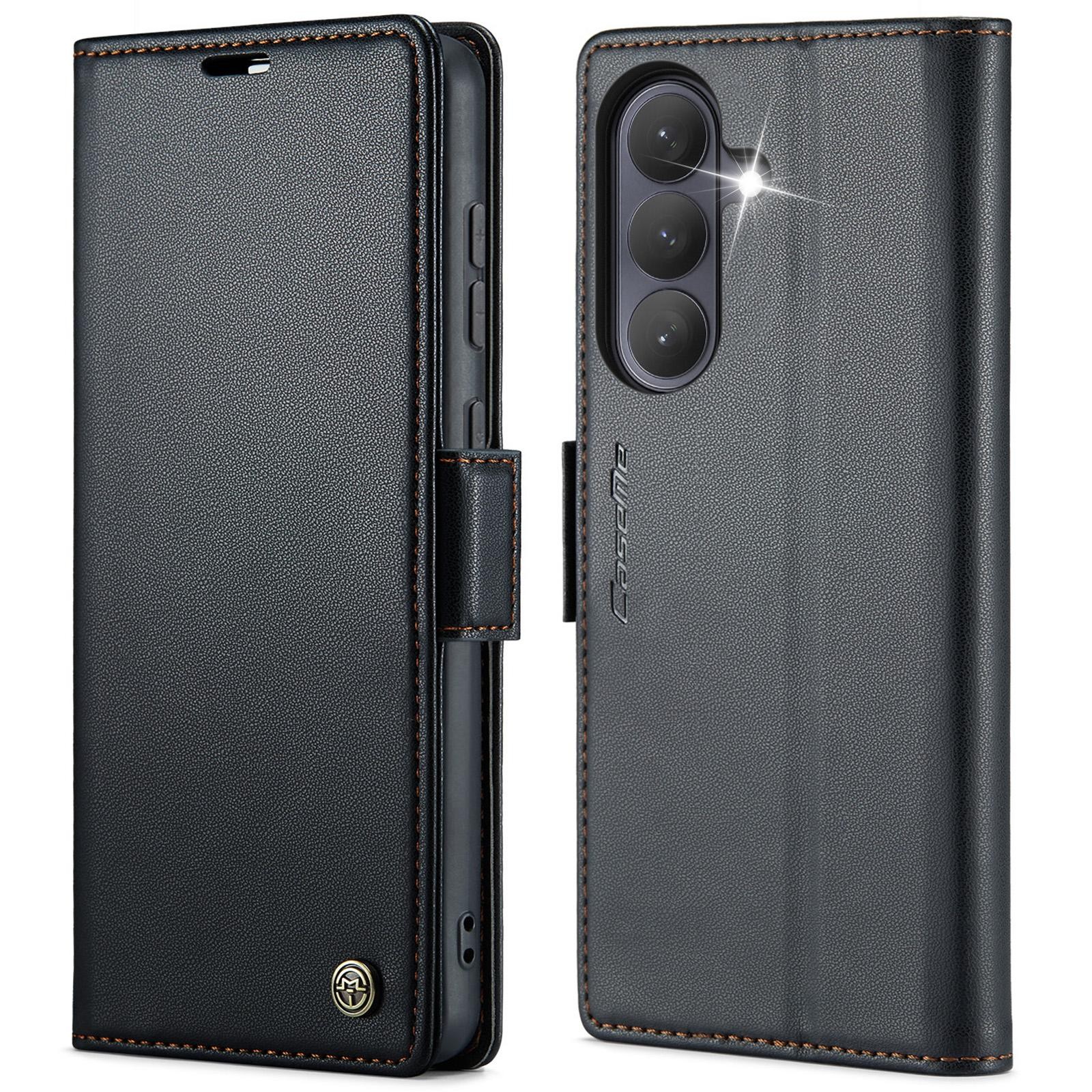 CaseMe 023 Samsung Galaxy S26 5G RFID Θήκη Πορτοφόλι Δερμάτινη –Black