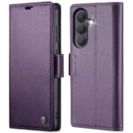 CaseMe 023 Samsung Galaxy S26 5G RFID Θήκη Πορτοφόλι Δερμάτινη –Purple