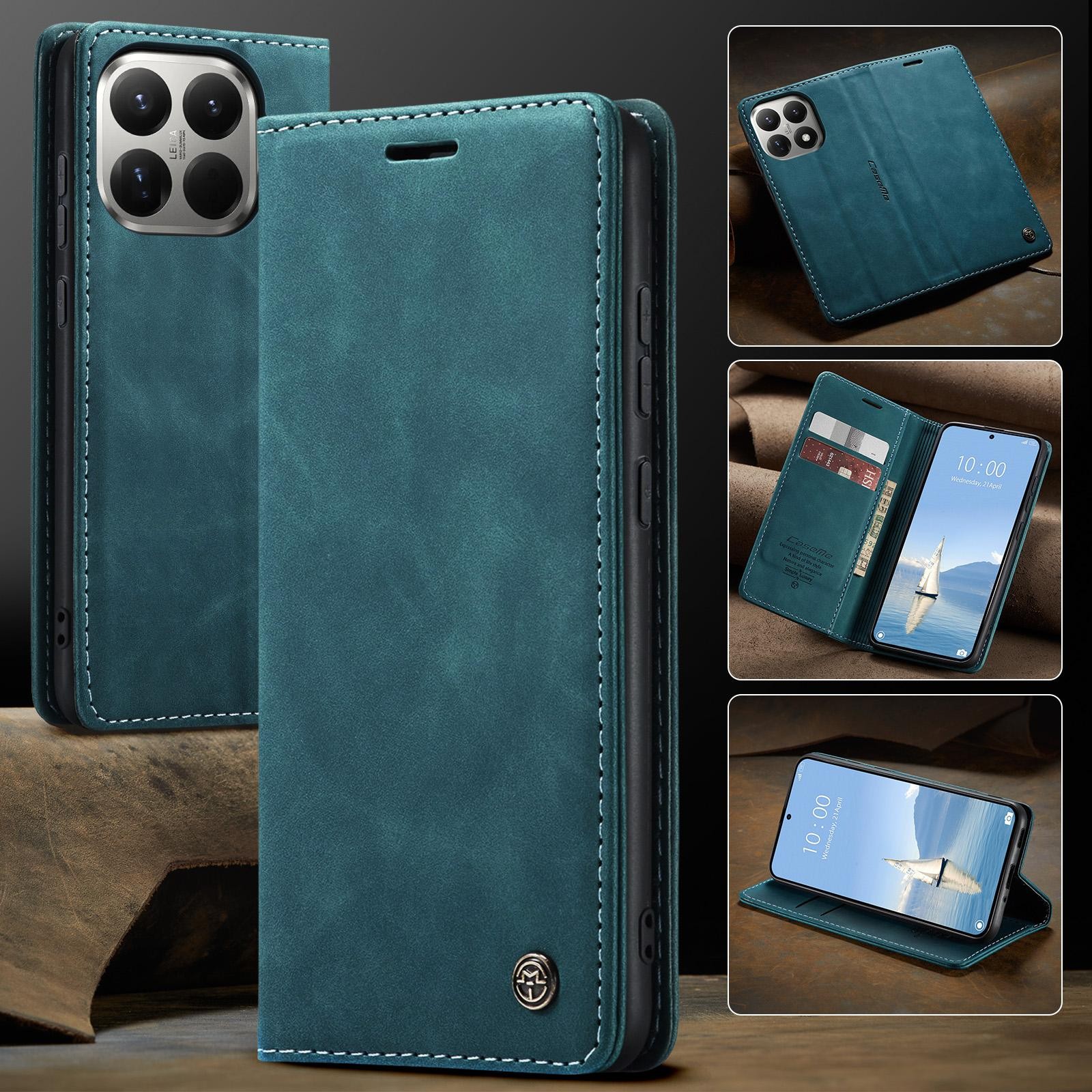 CaseMe 013 Xiaomi 15T Pro 5G Retro Leather Θήκη Βιβλίο -Blue