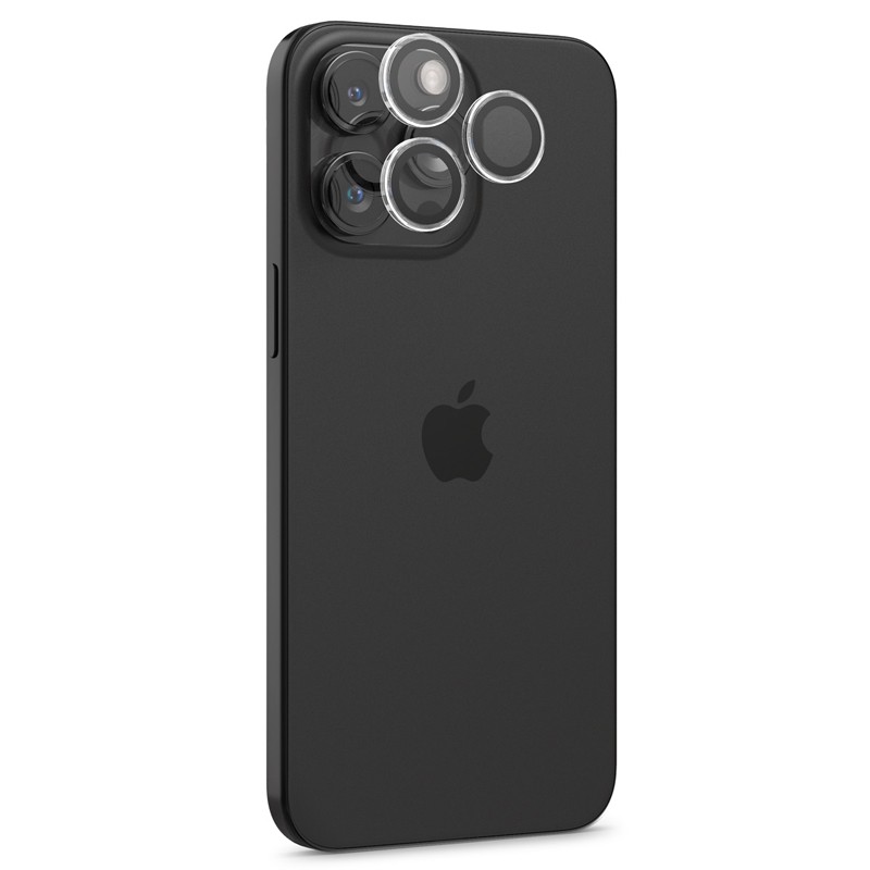 iPhone 17/16/15/14 Pro κ 17/16/15/14 Pro Max Προστασία Κάμερας Spigen Glas.tR EZ FIT Optik PRO Camera Protector 2 pcs Silver