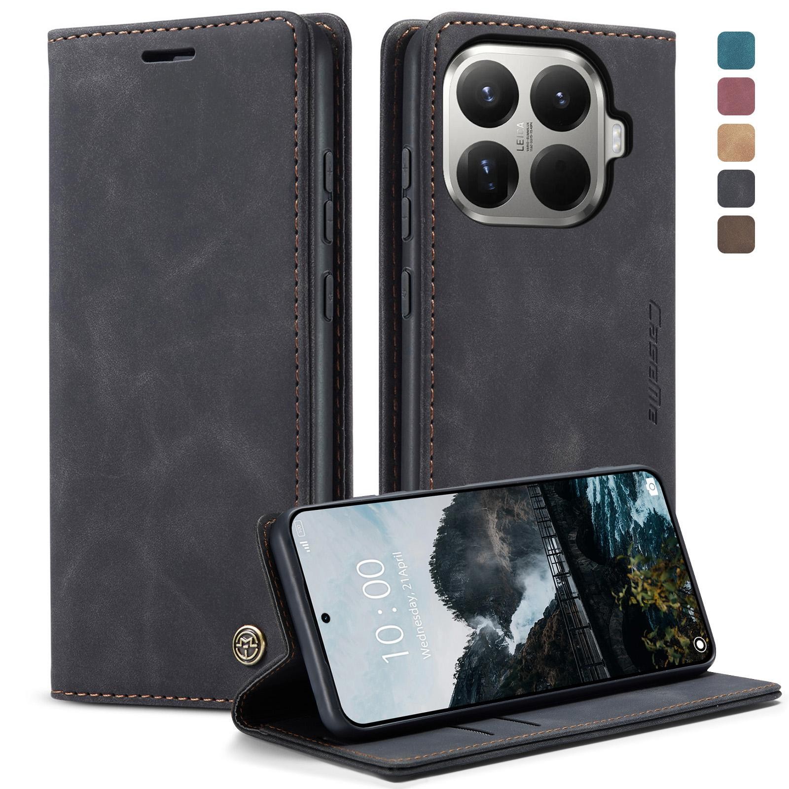 CaseMe 013 Xiaomi 15T Pro 5G Retro Leather Θήκη Βιβλίο - Black