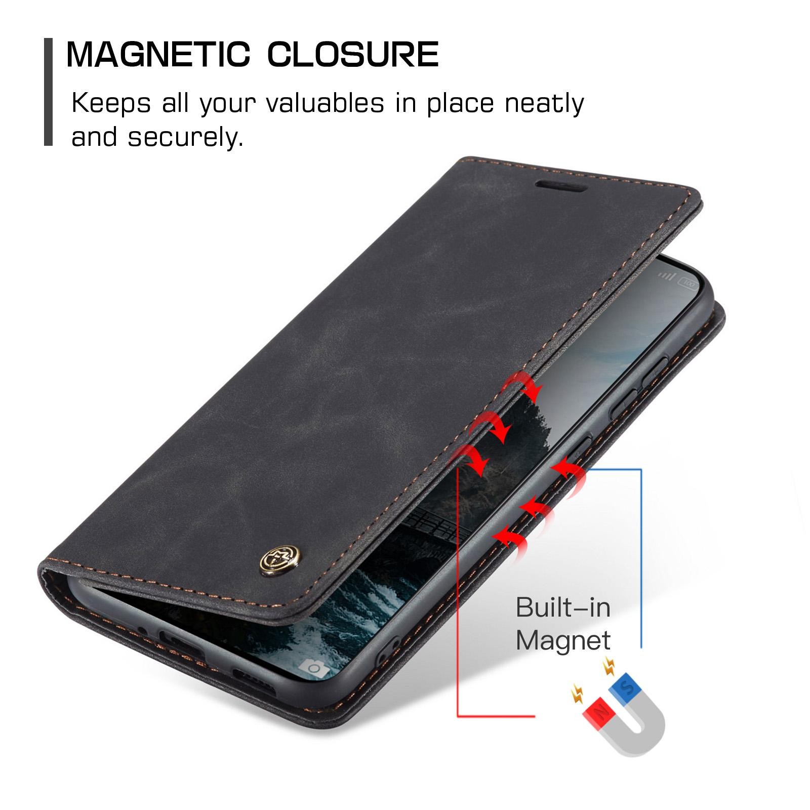 CaseMe 013 Xiaomi 15T Pro 5G Retro Leather Θήκη Βιβλίο - Black
