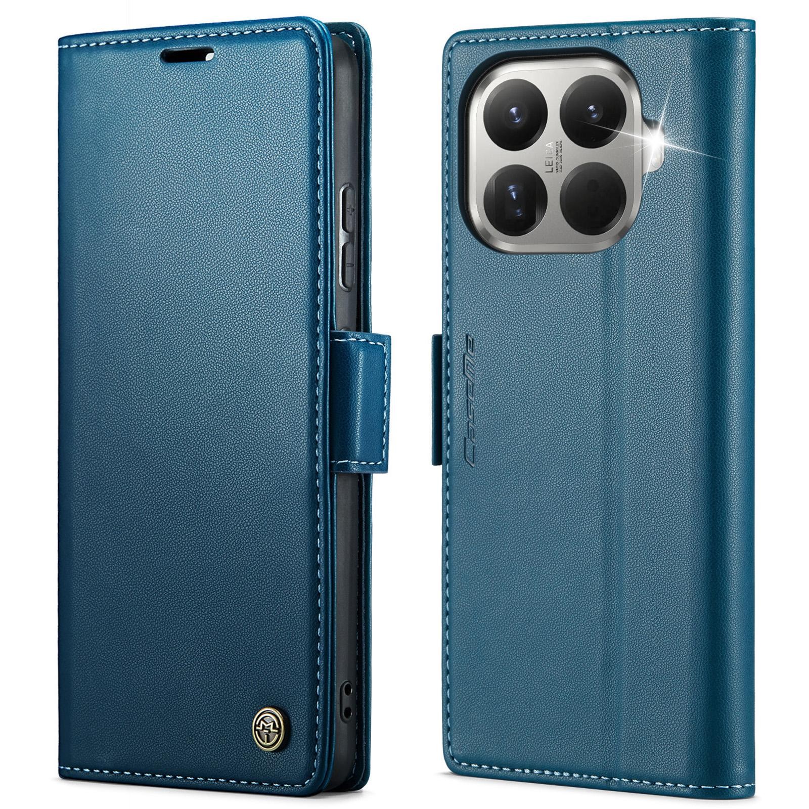 CaseMe 023 Xiaomi 15T Pro 5G RFID Θήκη Πορτοφόλι Δερμάτινη –Blue