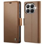CaseMe 023 Xiaomi 15T Pro 5G RFID Θήκη Πορτοφόλι Δερμάτινη –Brown