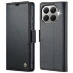 CaseMe 023 Xiaomi 15T Pro 5G RFID Θήκη Πορτοφόλι Δερμάτινη – Black