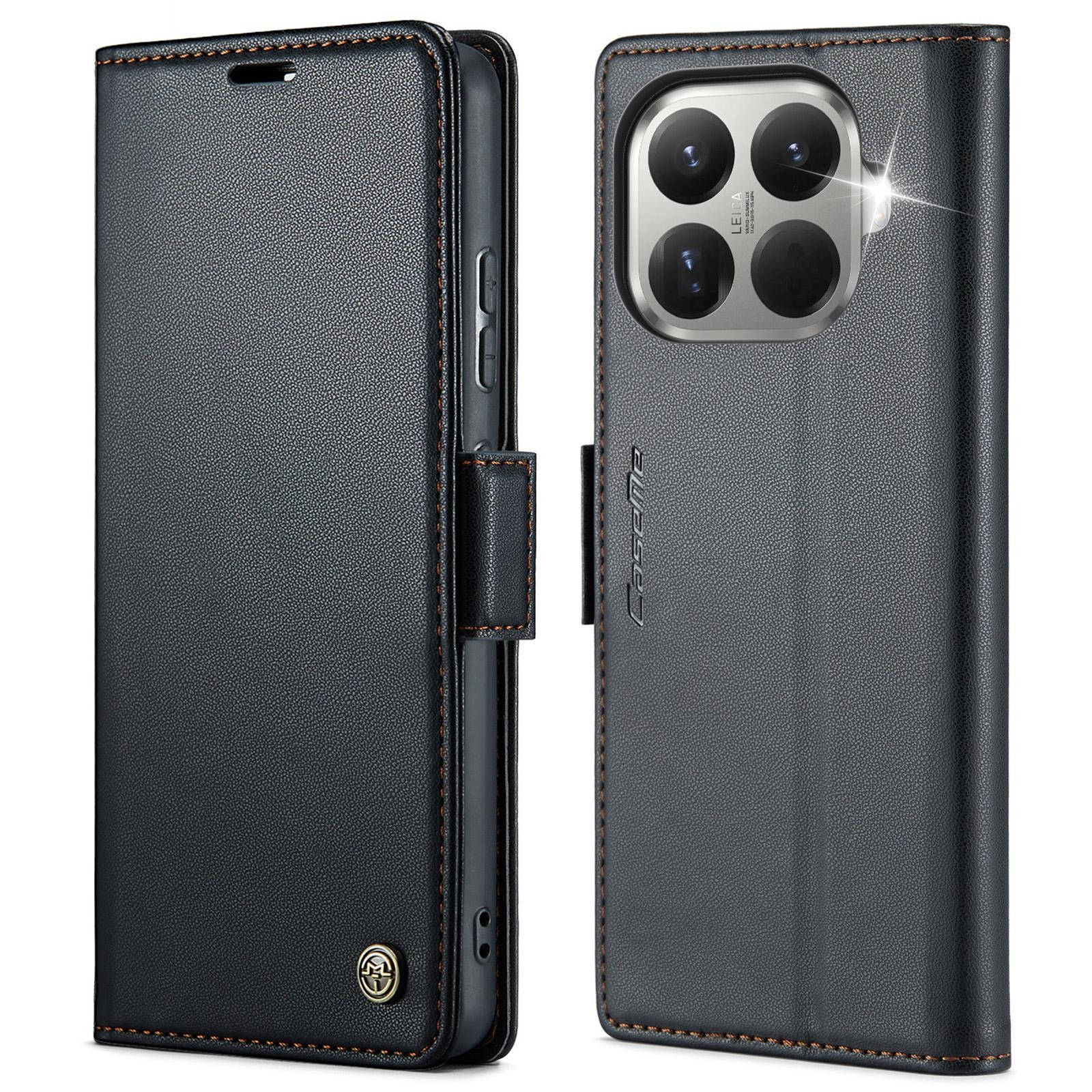CaseMe 023 Xiaomi 15T Pro 5G RFID Θήκη Πορτοφόλι Δερμάτινη – Black