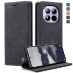 CaseMe 013 Xiaomi Redmi Note 15 Pro 5G Retro Leather Θήκη Βιβλίο -Black