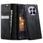 CaseMe 033 Xiaomi Redmi Note 15 Pro 5G RFID Retro Θήκη Βιβλίο Δερμάτινη –Black