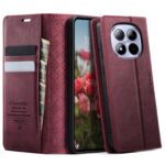 CaseMe 033 Xiaomi Redmi Note 15 Pro 5G RFID Retro Θήκη Βιβλίο Δερμάτινη –Red