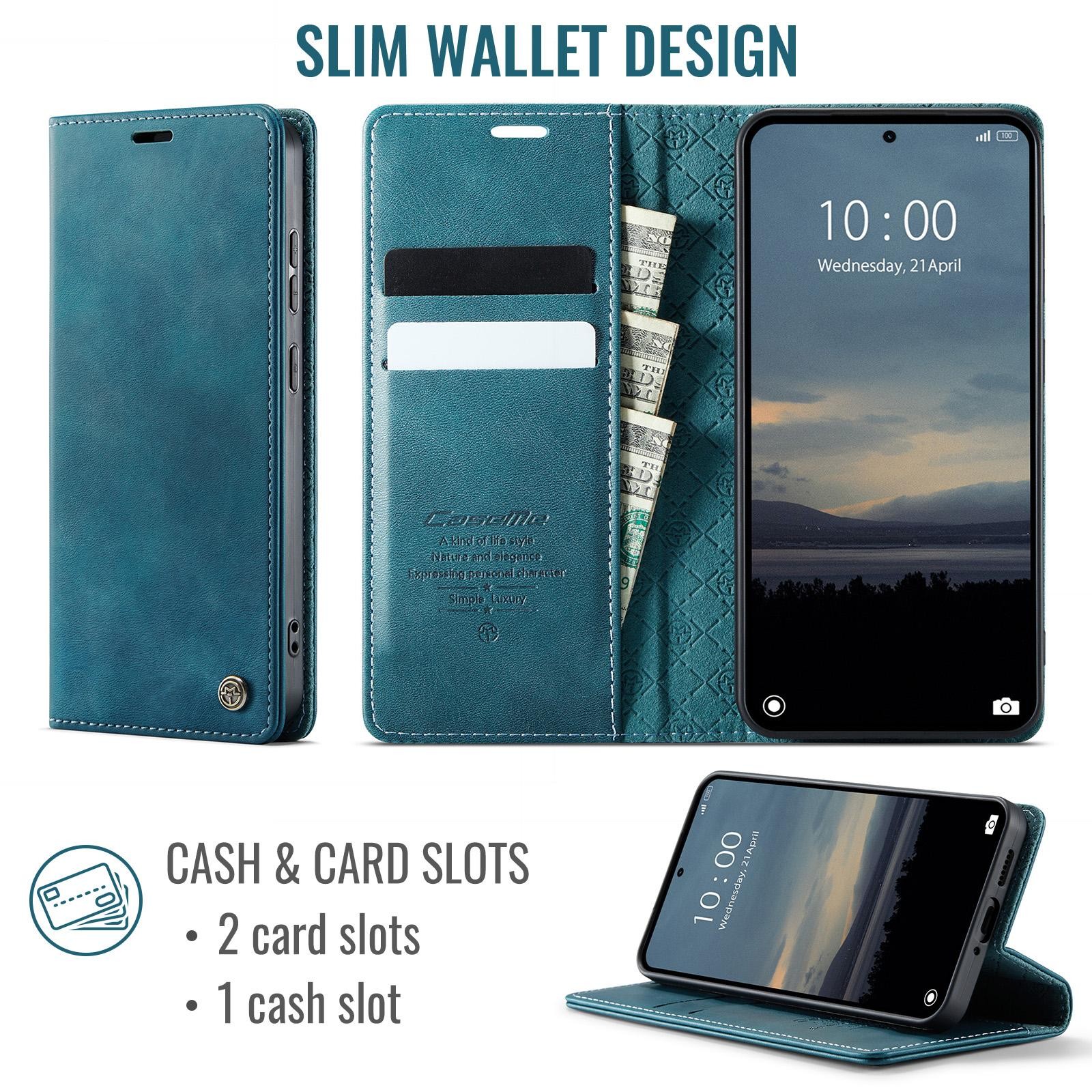 CaseMe 033 Xiaomi Redmi Note 15 Pro 5G RFID Retro Θήκη Βιβλίο Δερμάτινη –Green