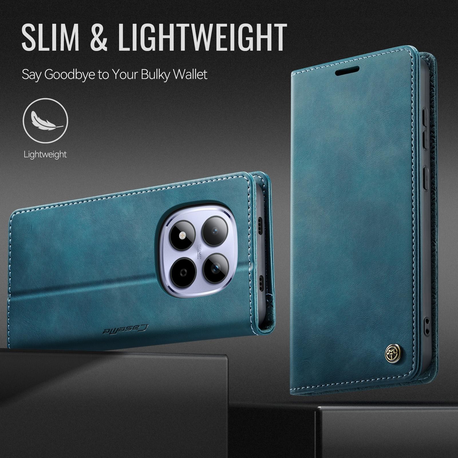 CaseMe 033 Xiaomi Redmi Note 15 Pro 5G RFID Retro Θήκη Βιβλίο Δερμάτινη –Green