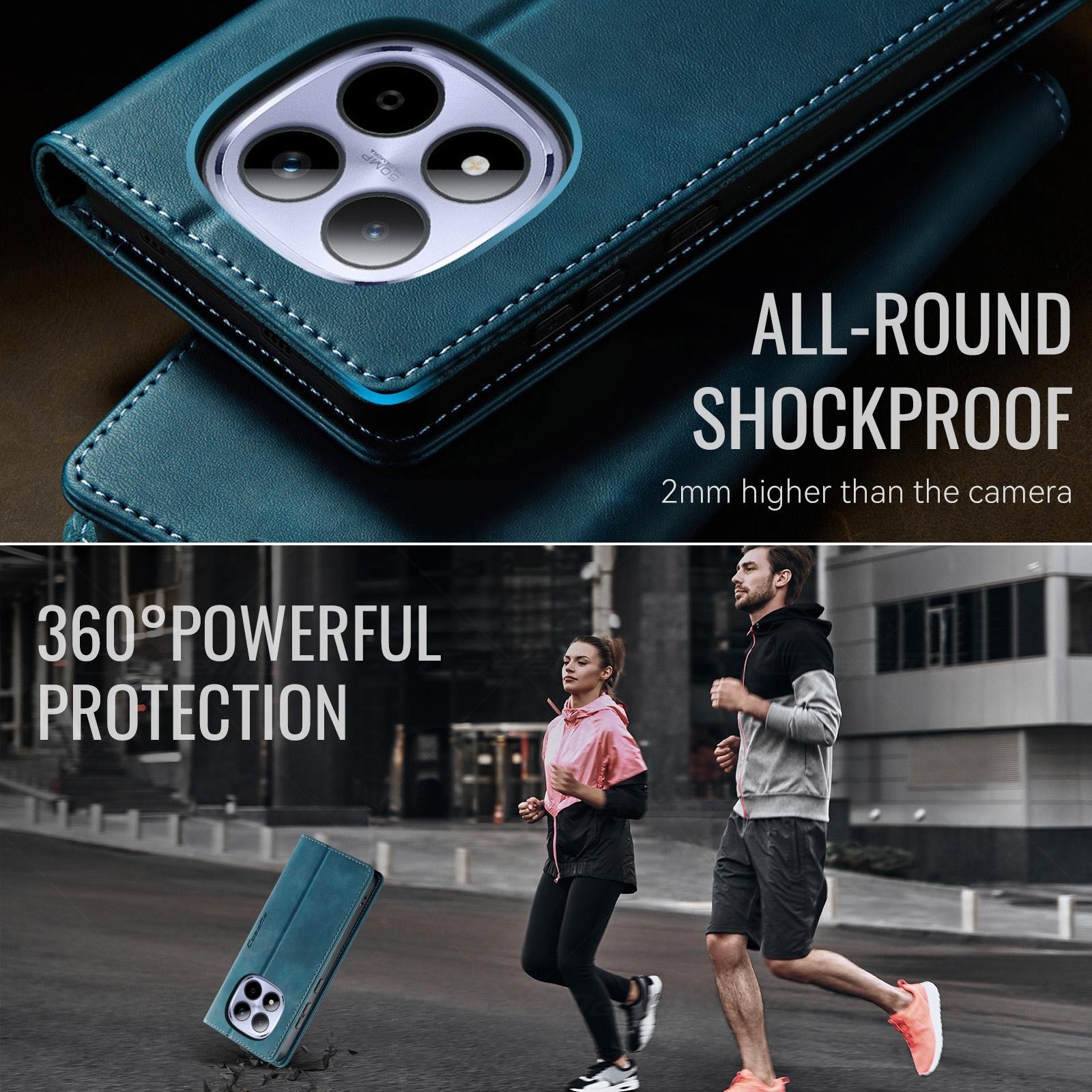 CaseMe 033 Xiaomi Redmi Note 15 Pro 5G RFID Retro Θήκη Βιβλίο Δερμάτινη –Green