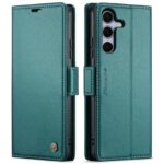 CaseMe 023 Samsung Galaxy S25/S24 5G RFID Θήκη Πορτοφόλι Δερμάτινη –Green