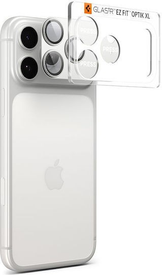 iPhone 17 Pro Προστασία Κάμερας Spigen Glas.tR EZ FIT Optik PRO XL Camera Protector Cover Silver