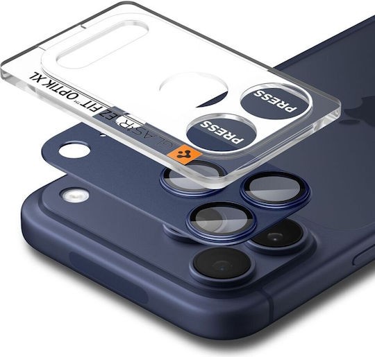 iPhone 17 Pro Προστασία Κάμερας Spigen Glas.tR EZ FIT Optik PRO XL Camera Protector Cover Blue