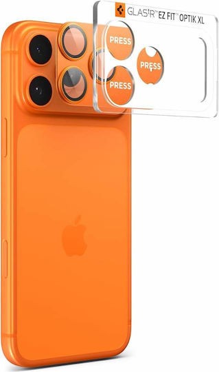 iPhone 17 Pro Προστασία Κάμερας Spigen Glas.tR EZ FIT Optik PRO XL Camera Protector Cover Orange