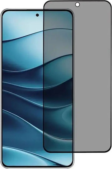 Xiaomi 15T Προστασία Οθόνης Φιμέ Techsuit 111D Privacy Full Face Tempered Glass