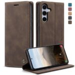 CaseMe 013 Samsung Galaxy S25/S24 5G Retro Leather Θήκη Βιβλίο -Coffee
