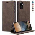 CaseMe 013 Samsung Galaxy A36 5G Retro Leather Θήκη Βιβλίο -Coffee