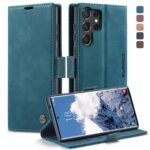 CaseMe 013 Samsung Galaxy S25 Ultra 5G Retro Leather Θήκη Βιβλίο -Blue