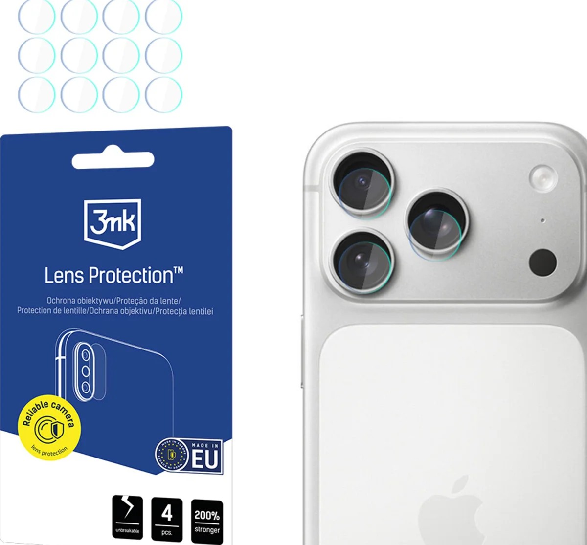 Iphone 17 Pro Προστατευτικό Φιλμ Κάμερας 3mk Lens Protection Camera Glass 4 pcs