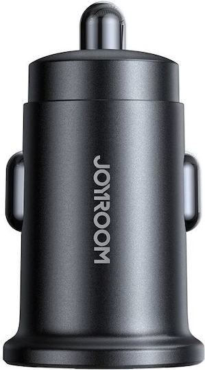 Joyroom JR-CCN16 Mini Φορτιστής Αυτοκινήτου με 2 Θύρες 1xUSB-A Και 1xUSB-C 15W Μαύρος