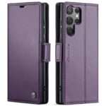 CaseMe 023 Samsung Galaxy S25 Ultra 5G RFID Θήκη Πορτοφόλι Δερμάτινη – Purple