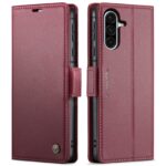 CaseMe 023 Samsung Galaxy A56 5G RFID Θήκη Πορτοφόλι Δερμάτινη –Red