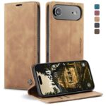 CaseMe 013 iPhone 17 Air Retro Leather Θήκη Βιβλίο -Brown