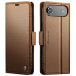 CaseMe 023 iPhone 17 Air RFID Θήκη Πορτοφόλι Δερμάτινη –Brown
