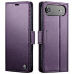 CaseMe 023 iPhone 17 Air RFID Θήκη Πορτοφόλι Δερμάτινη – Purple