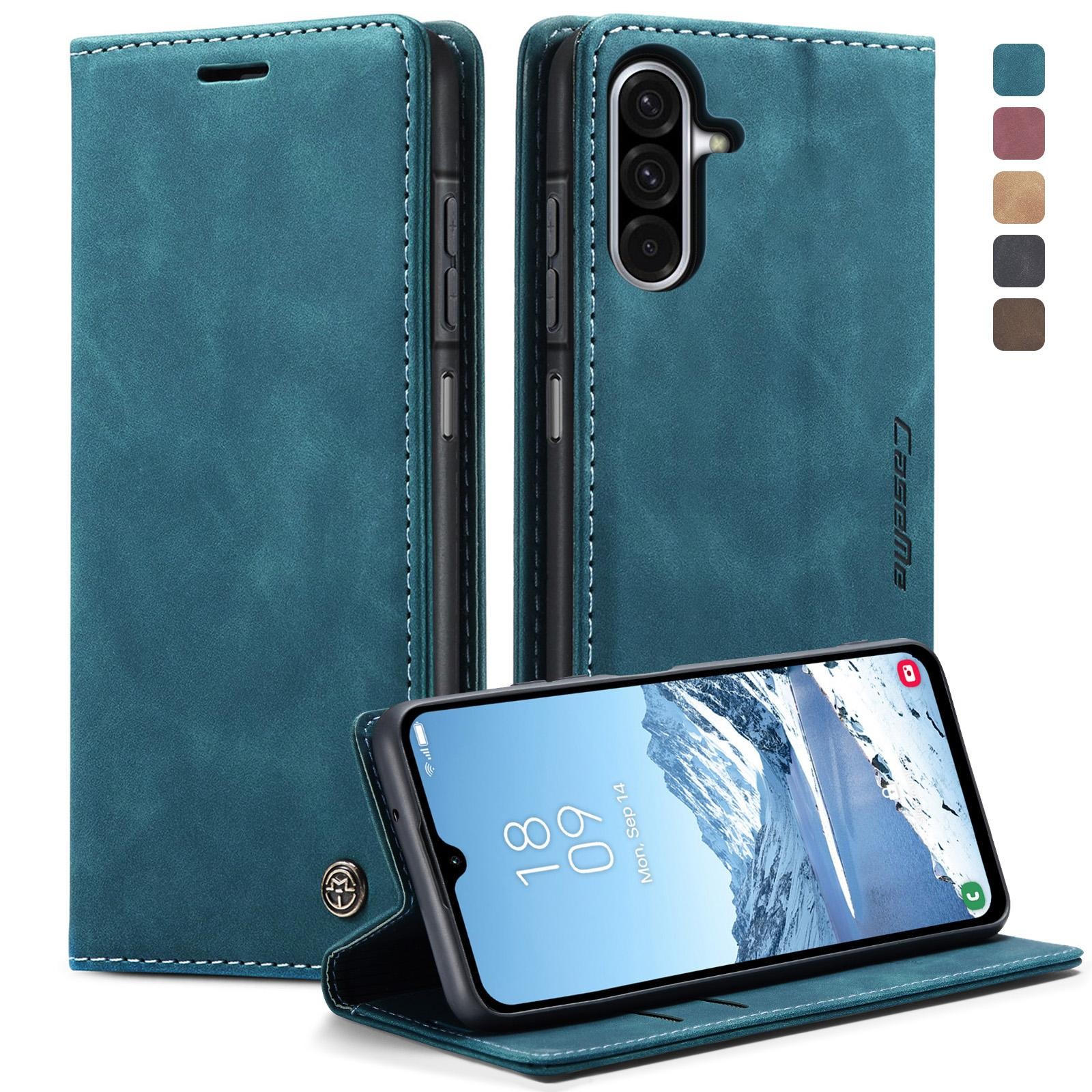 CaseMe 013 Samsung Galaxy A26 5G Retro Leather Θήκη Βιβλίο -Blue