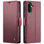 CaseMe 023 Samsung Galaxy A26 5G RFID Θήκη Πορτοφόλι Δερμάτινη –Red