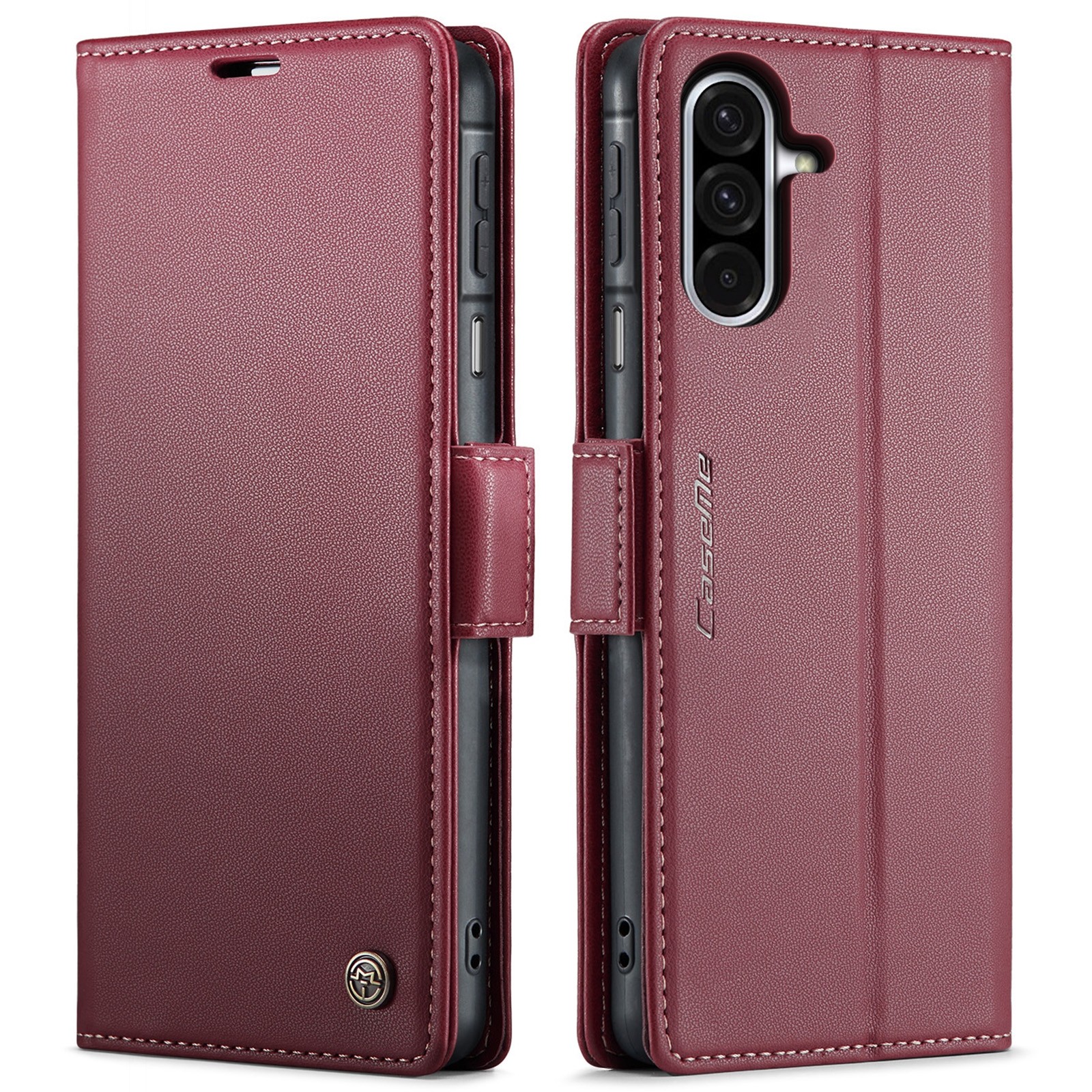 CaseMe 023 Samsung Galaxy A26 5G RFID Θήκη Πορτοφόλι Δερμάτινη –Red