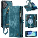 CaseMe 008 iPhone 17 Θήκη Πορτοφόλι με Αποσπώμενη Θήκη Σιλικόνης -Blue