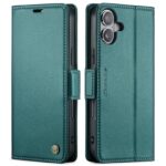 CaseMe 023 iPhone 17 RFID Θήκη Πορτοφόλι Δερμάτινη –Green