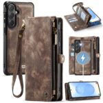 CaseMe 008 Samsung Galaxy S26 Plus 5G Θήκη Πορτοφόλι με Αποσπώμενη Θήκη Σιλικόνης -Brown