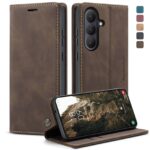 CaseMe 013 Samsung Galaxy S26 Plus 5G Retro Leather Θήκη Βιβλίο -Coffee