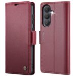 CaseMe 023 Samsung Galaxy S26 Plus 5G RFID Θήκη Πορτοφόλι Δερμάτινη –Red