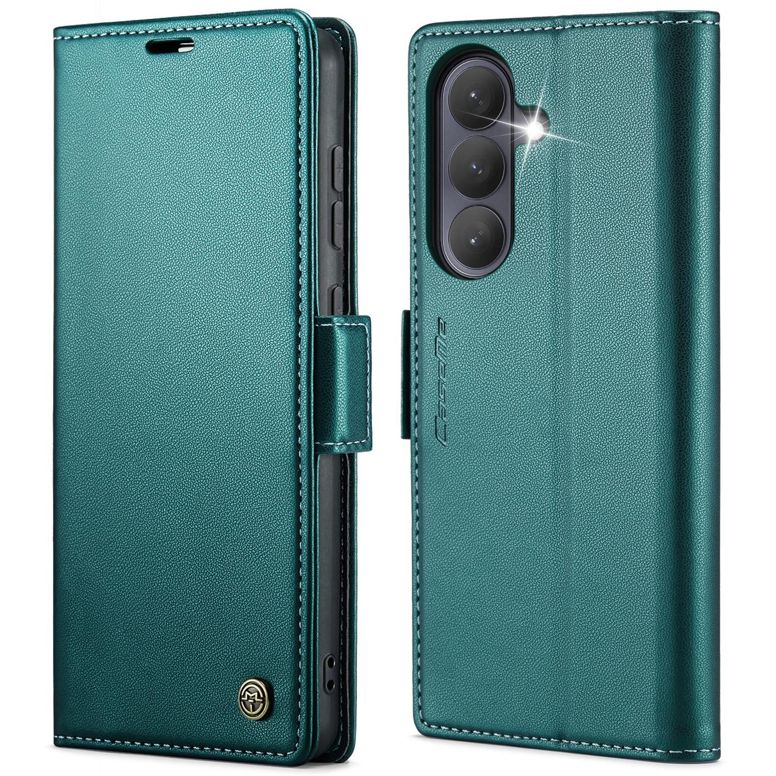 CaseMe 023 Samsung Galaxy S26 Plus 5G RFID Θήκη Πορτοφόλι Δερμάτινη –Green