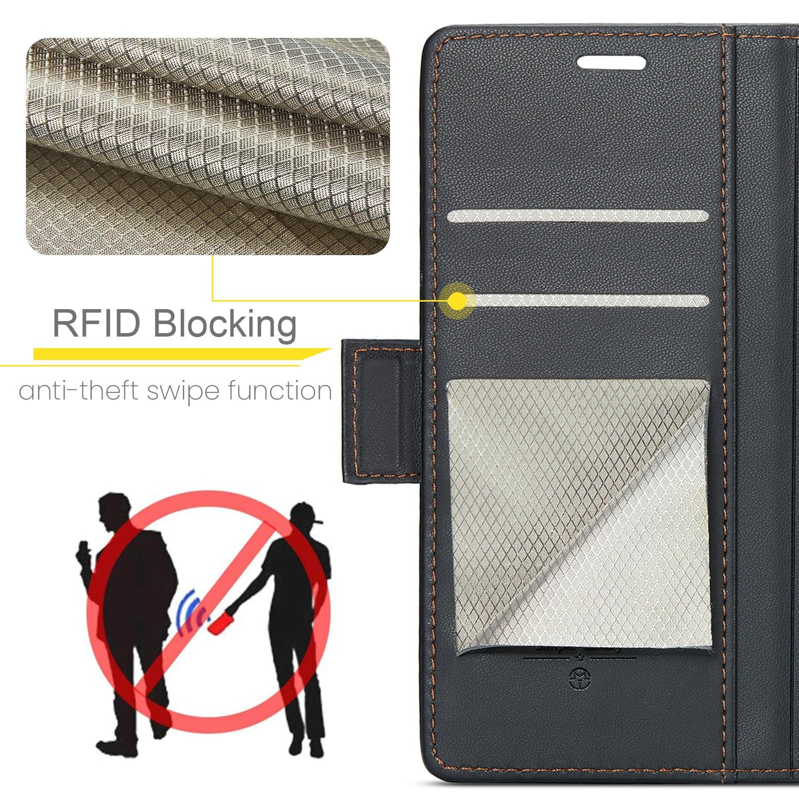 CaseMe 023 Samsung Galaxy S26 Plus 5G RFID Θήκη Πορτοφόλι Δερμάτινη –Black