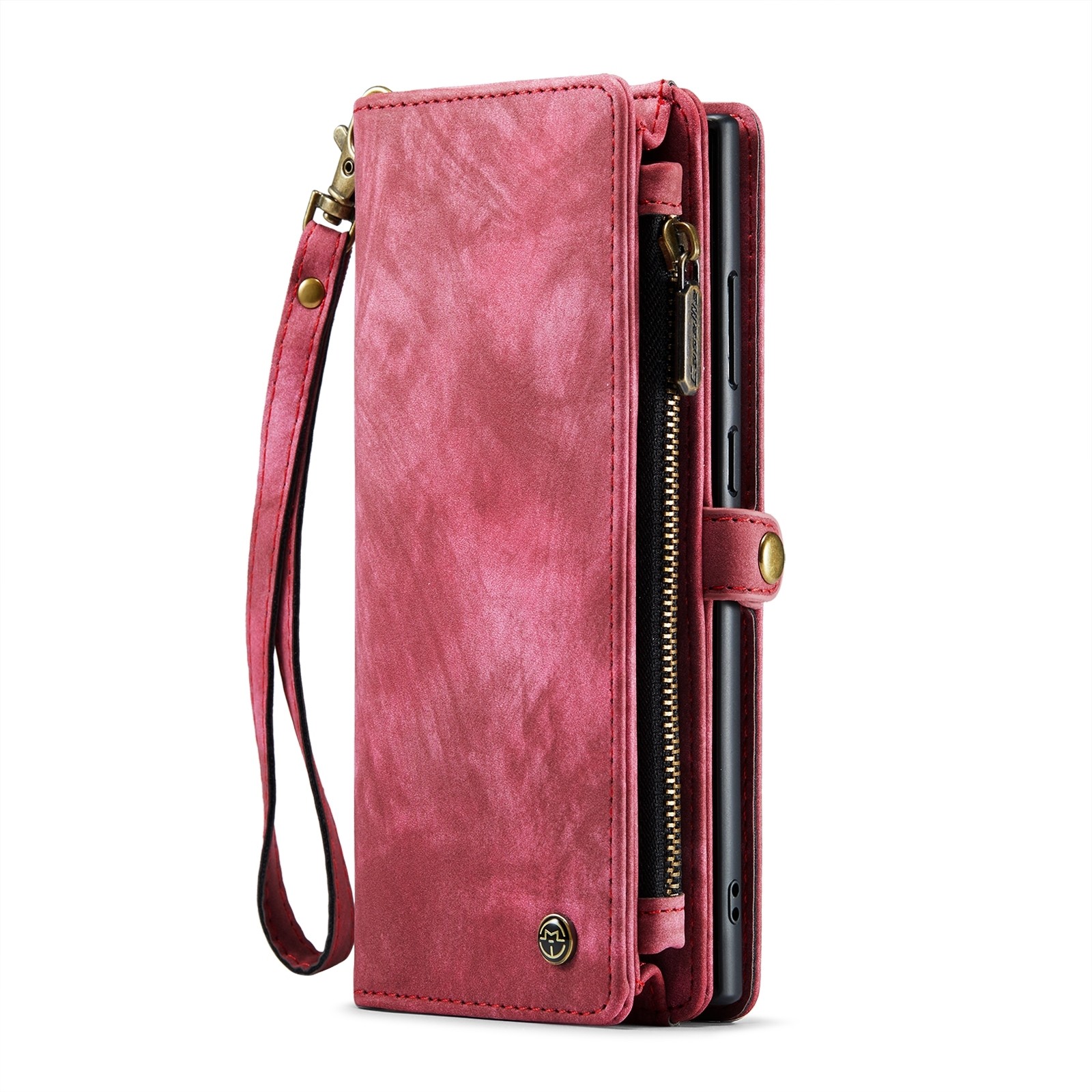 CaseMe 008 Samsung Galaxy S24 Ultra 5G Θήκη Πορτοφόλι με Αποσπώμενη Θήκη Σιλικόνης - Red