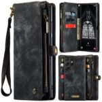CaseMe 008 Samsung Galaxy S24 Ultra 5G Θήκη Πορτοφόλι με Αποσπώμενη Θήκη Σιλικόνης - Black