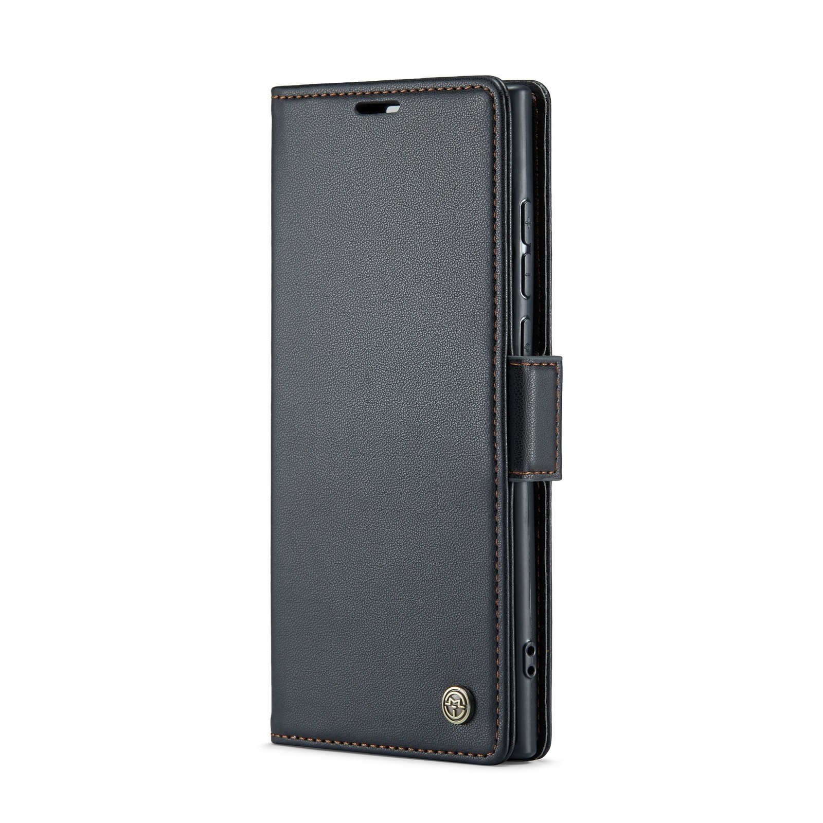 CaseMe 023 Samsung Galaxy S24 Ultra 5G RFID Θήκη Πορτοφόλι Δερμάτινη –Black
